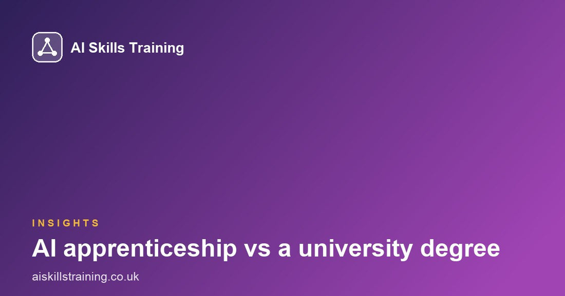 AI apprenticeship vs a university degree