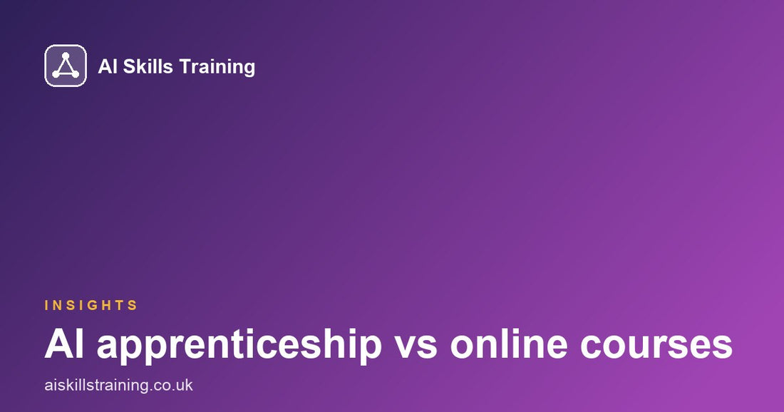 AI apprenticeship vs online courses: Coursera, LinkedIn Learning and the rest