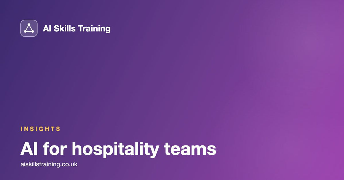 AI for hospitality teams: where it helps most