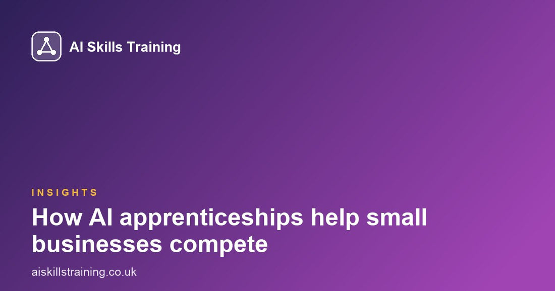 How AI apprenticeships help small businesses compete