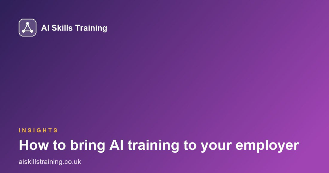 How to bring AI training to your employer