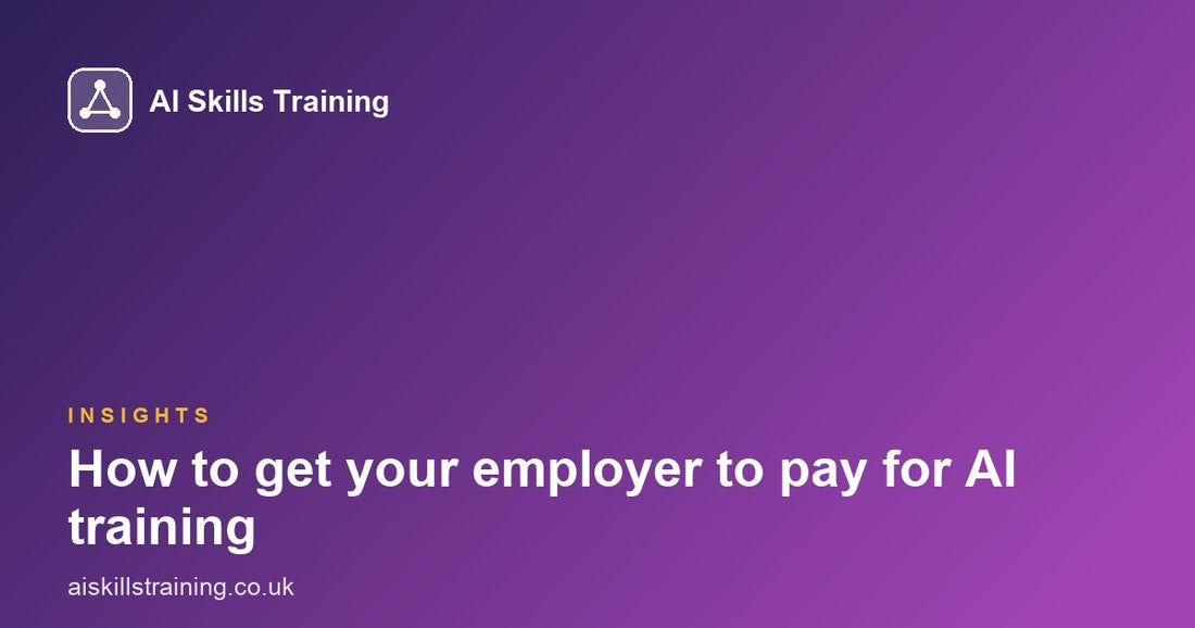 How to get your employer to pay for AI training